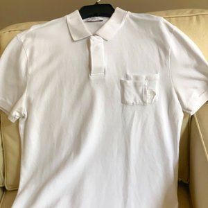 VERSACE COLLECTION Pocket Medusa Logo Polo White